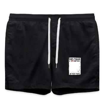 30 ans | 30e anniversaire | Livre d’or drôle - Short de bain - noir - Devant - AI Model Male 185 light (185cm)