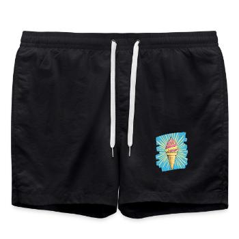Crème glacée Crème glacée - Short de bain - noir - Devant - AI Model Male 185 light (185cm)