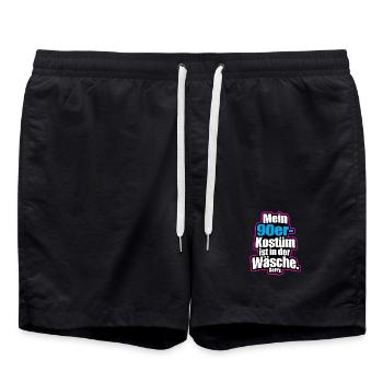Mon costume des années 90 dans la soirée à thème de la lingerie - Short de bain - noir - Devant - AI Model Male 185 light (185cm)