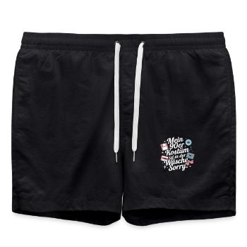Mon costume des années 90 dans la soirée à thème de la lingerie - Short de bain - noir - Devant - AI Model Male 185 light (185cm)