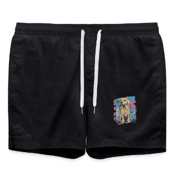 Labrador - Short de bain - noir - Devant - AI Model Male 185 light (185cm)