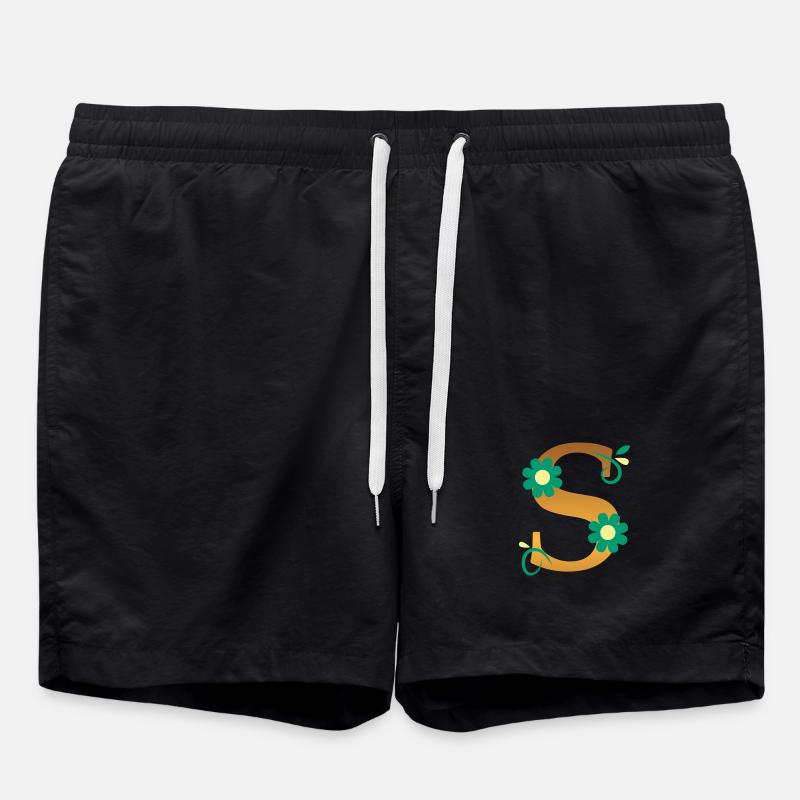 S - Short de bain - noir