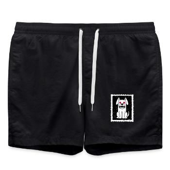 Chien fantôme - Short de bain - noir - Devant - AI Model Male 185 light (185cm)