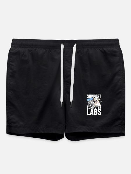 Support computer labs - Badeshorts - Schwarz