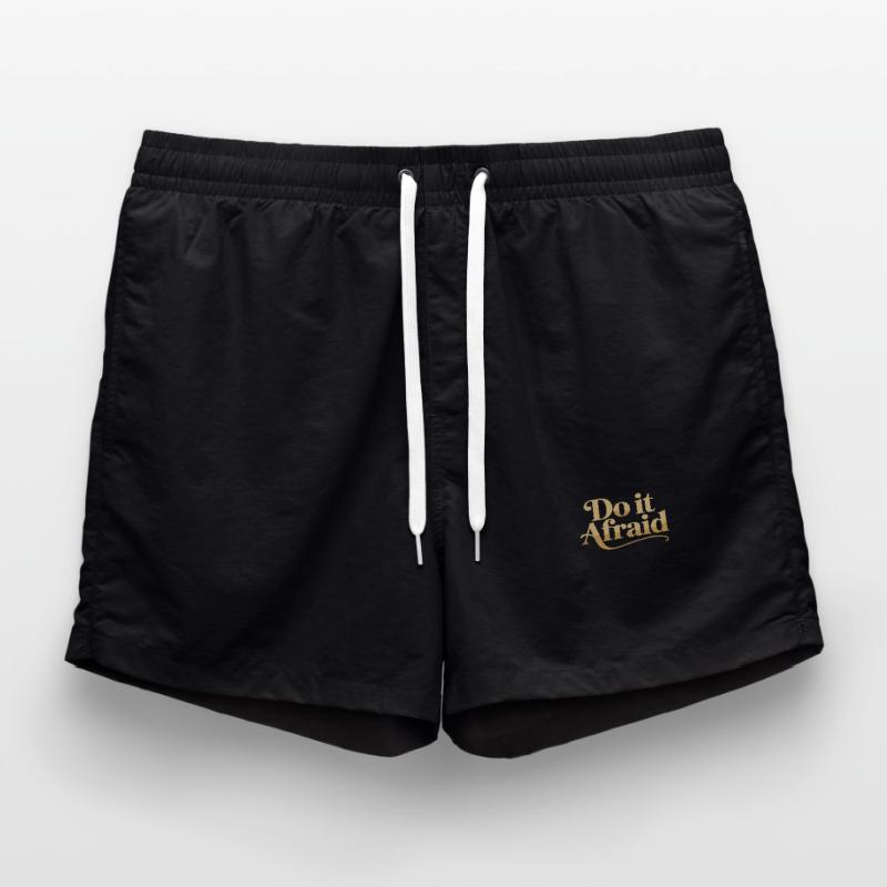 Do It Afraid Courage Development Motivation Swim Trunks