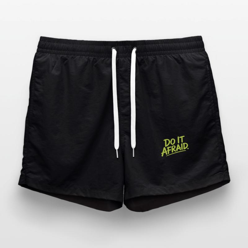 Do It Afraid Courage Development Motivation Swim Trunks