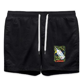 Huile d'olive au Beurre Salé Toulon - Short de bain - noir - Devant - AI Model Male 185 light (185cm)