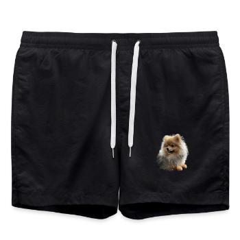 Poméranien Poméranien Poméranien Spitz allemand doux - Short de bain - noir - Devant - AI Model Male 185 light (185cm)