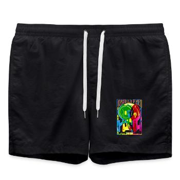 Geek pride - Swim Trunks - black - Front - AI Model Male 185 light (185cm)