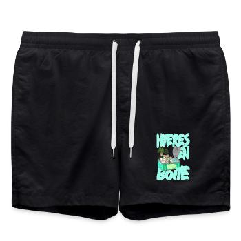 Hyeres en Boite - Short de bain - noir - Devant - AI Model Male 185 light (185cm)