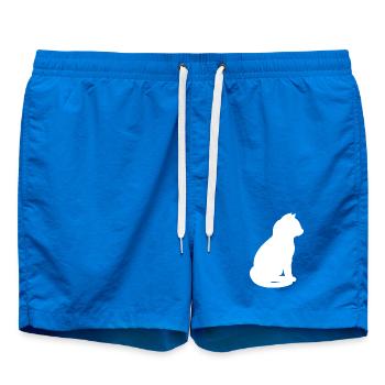 sitzende katzensilhouette v2 - Badeshorts - Cobalt blue - Vorne