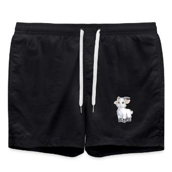 Chèvre - Short de bain - noir - Devant - AI Model Male 185 light (185cm)