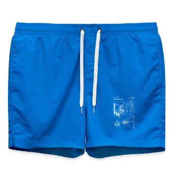 Retro Vintage Fernseher Blaupause Design - Badeshorts - Cobalt blue - Vorne