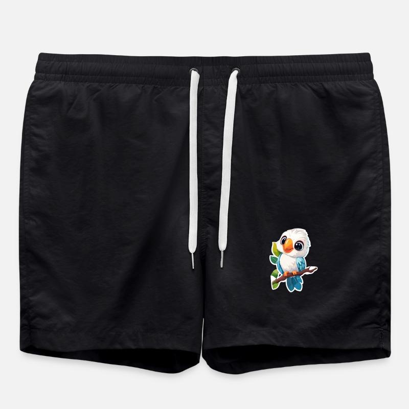 Cockatoo - Swim Trunks - black
