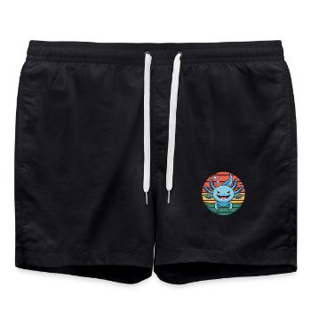 Axolotl Animal Design - Short de bain - noir - Devant - AI Model Male 185 light (185cm)