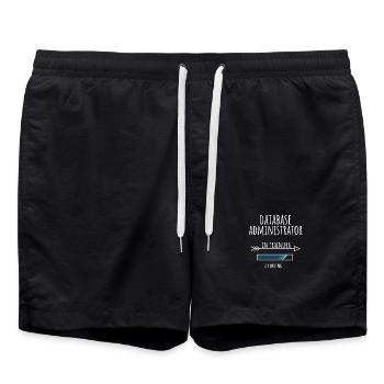 Database Administrator Geschenk Beruf Ausbildung - Badeshorts - Schwarz - Vorne - AI Model Male 185 light (185cm)
