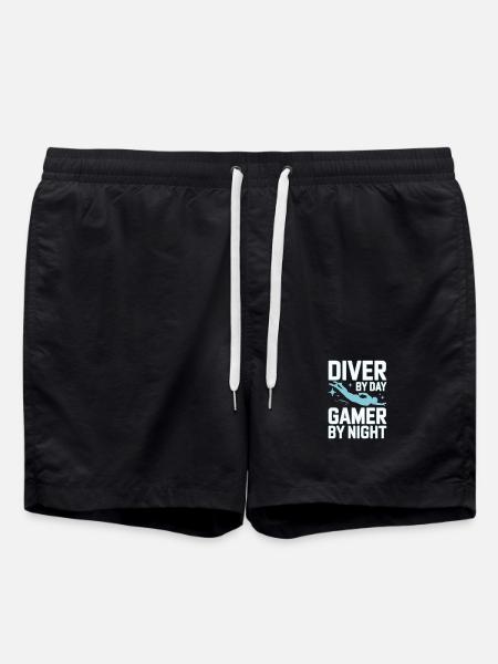 Diving diving board - Swim Trunks - black