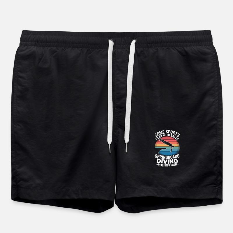 Diving diving board - Swim Trunks - black