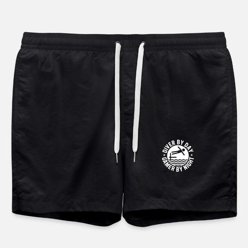 Diving diving board - Swim Trunks - black