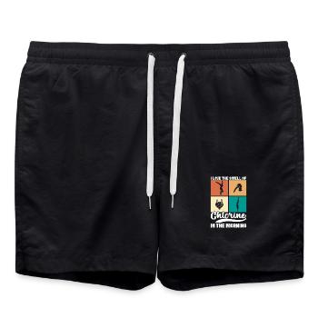 Kunstspringen Turmspringer Sprungbrett - Badeshorts - Schwarz - Vorne - AI Model Male 185 light (185cm)