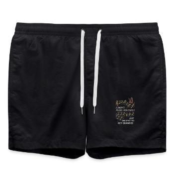 Professeur de piano Professeur de musique Professeur drôle - Short de bain - noir - Devant - AI Model Male 185 light (185cm)
