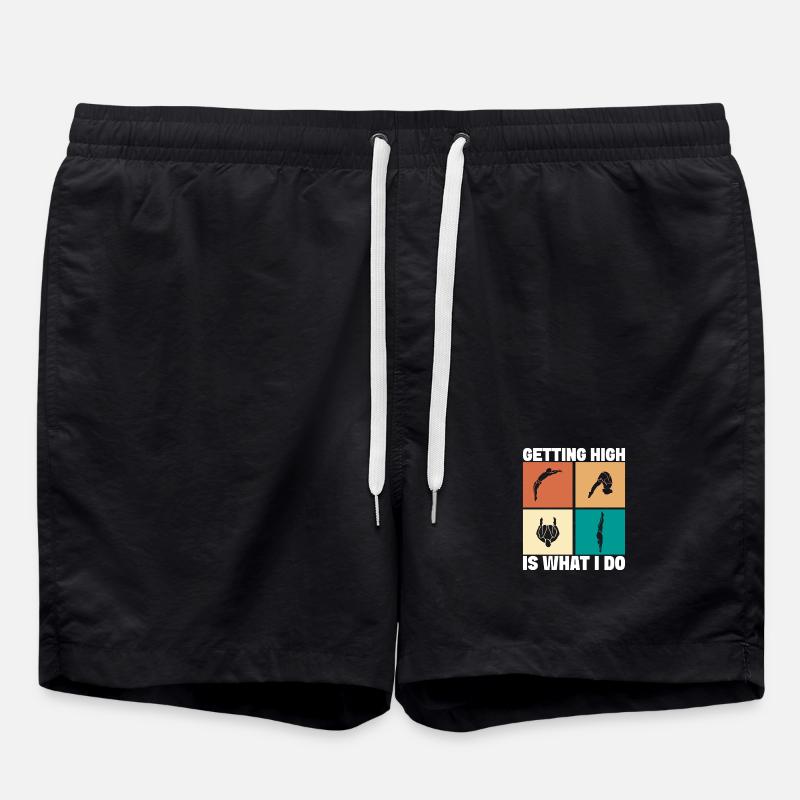 Diving diving board - Swim Trunks - black