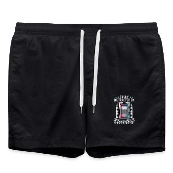 Ascenseur pour tout-petits et enfants - Short de bain - noir - Devant - AI Model Male 185 light (185cm)