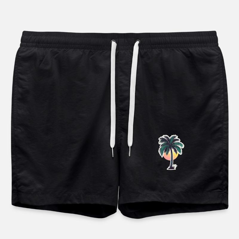 Palm tree - Swim Trunks - black