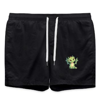 Dragon Dragon - Short de bain - noir - Devant - AI Model Male 185 light (185cm)