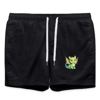 Dragon Dragon - Short de bain - noir - Devant - AI Model Male 185 light (185cm)