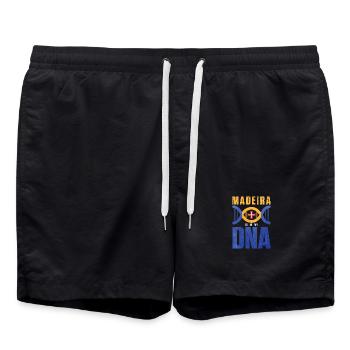 Madeira DNA Motiv Design - Badeshorts - Schwarz - Vorne - AI Model Male 185 light (185cm)