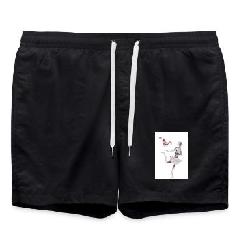Ballett - Badeshorts - Schwarz - Vorne - AI Model Male 185 light (185cm)