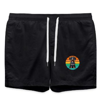 Teckel Chien Teckel Éleveur Teckel Lover Teckel - Short de bain - noir - Devant - AI Model Male 185 light (185cm)