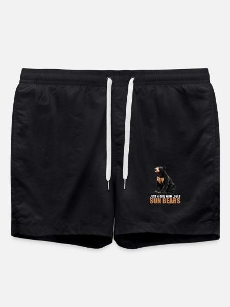 Sun Bear Malay Bear - Swim Trunks - black