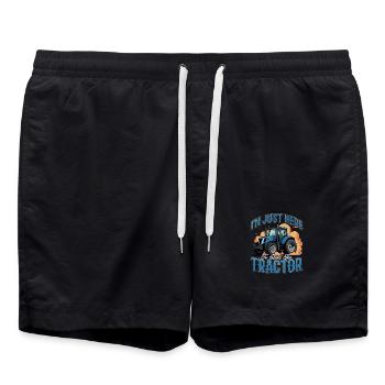 Tracteur Enfants Ferme Mode de vie - Short de bain - noir - Devant - AI Model Male 185 light (185cm)