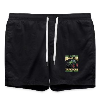 Tracteur Enfants Ferme Mode de vie - Short de bain - noir - Devant - AI Model Male 185 light (185cm)