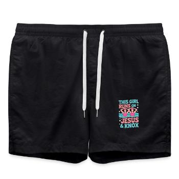 Synchronized swimming Artistic swimming Water sports - Swim Trunks - black - Front - AI Model Male 185 light (185cm)