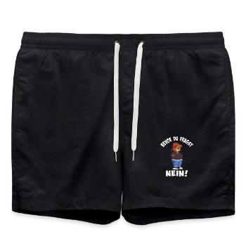 Style ours cool avec chapeau tendance - Short de bain - noir - Devant - AI Model Male 185 light (185cm)
