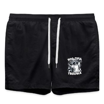 Ghost Raccoon : Boo-tiful Halloween Trouble - Short de bain - noir - Devant - AI Model Male 185 light (185cm)