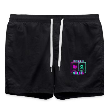 Chimie Chimiste Professeur de chimie Drôle de science - Short de bain - noir - Devant - AI Model Male 185 light (185cm)
