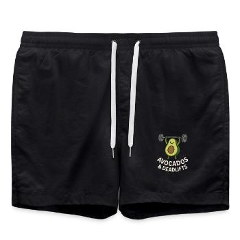 Käsemacher Stolz Kultur Seit Der Geburt Grate - Badeshorts - Schwarz - Vorne - AI Model Male 185 light (185cm)