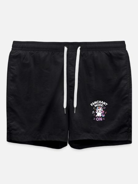 K-Pop Fanchant Korea Music - Swim Trunks - black
