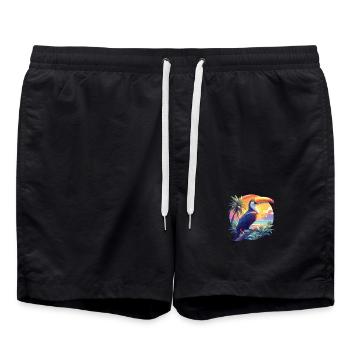 Toucans Toucan - Short de bain - noir - Devant - AI Model Male 185 light (185cm)