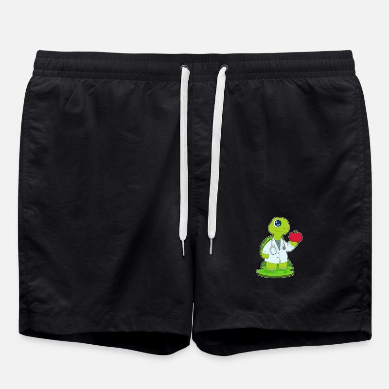 Turtle Doctor Stethoscope - Swim Trunks - black