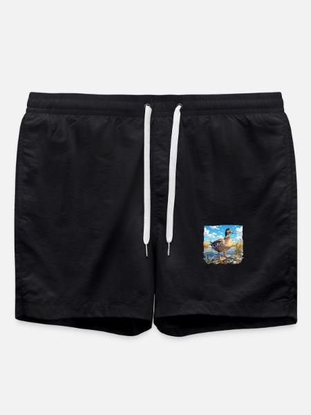 Ducks Duck - Swim Trunks - black
