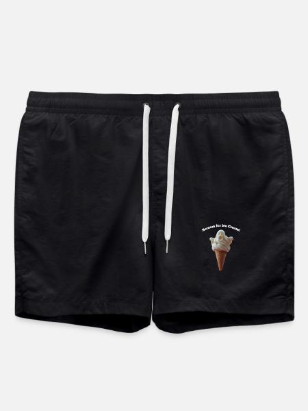 Ghost Cone Whirl - Swim Trunks - black