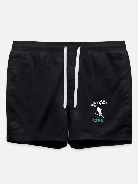 Skispringen - Badeshorts - Schwarz