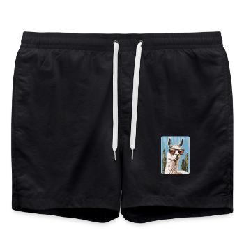lama - Short de bain - noir - Devant - AI Model Male 185 light (185cm)