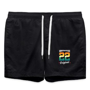 22 Anniversaire - Short de bain - noir - Devant - AI Model Male 185 light (185cm)