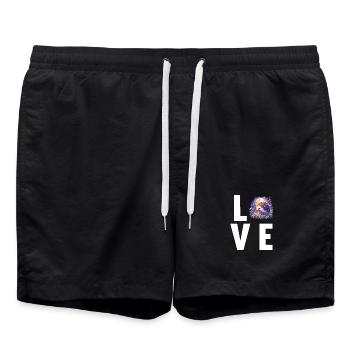 Igel - Badeshorts - Schwarz - Vorne - AI Model Male 185 light (185cm)